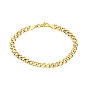 Spor Gourmette Jaune Or Bracelet 14 Carats