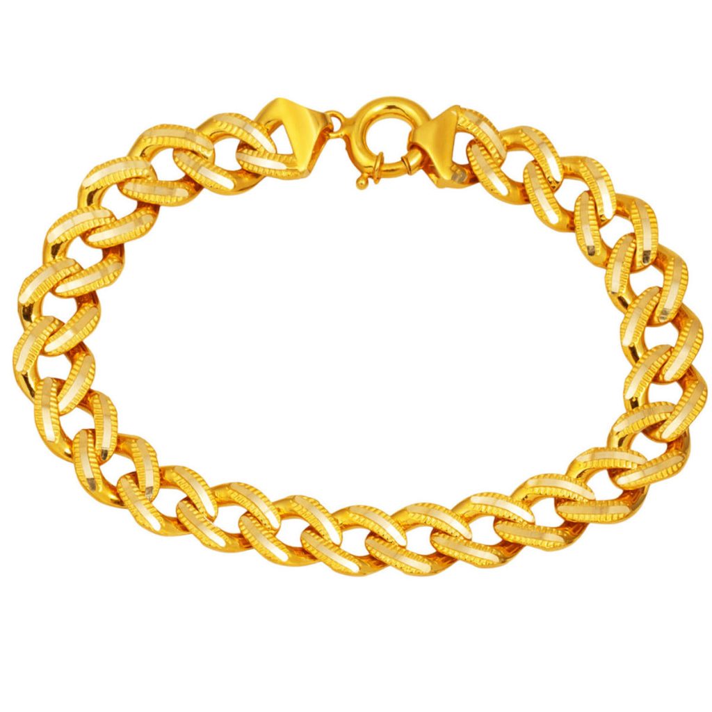 Ajda Model Or Gourmette Bracelet Orta Kalınlık