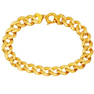 Ajda Model Or Gourmette Bracelet Orta Kalınlık