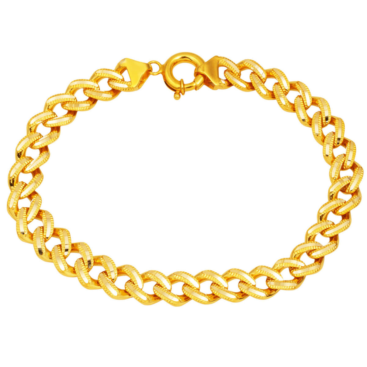 Ajda Model Spor Gold Curb Bracelet