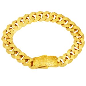 Zebraç Model 14 Carats Or Gourmette Bracelet Orta Kalınlık