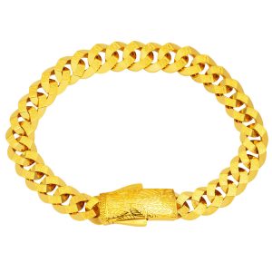 Zebraç Design 14 Carats Or Spor Gourmette Bracelet