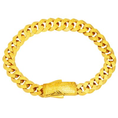 Zebraç Design 14K Gold Spor Curb Bracelet