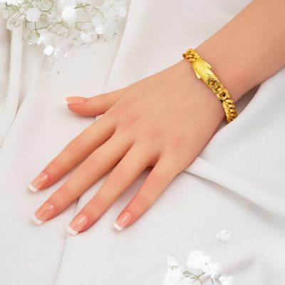 Zebraç Design 14K Gold Spor Curb Bracelet - 14K - 16.37g - EZ Gold