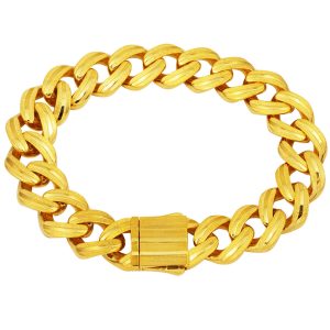Ajda Model Italian 14 Karat Curb Bracelet