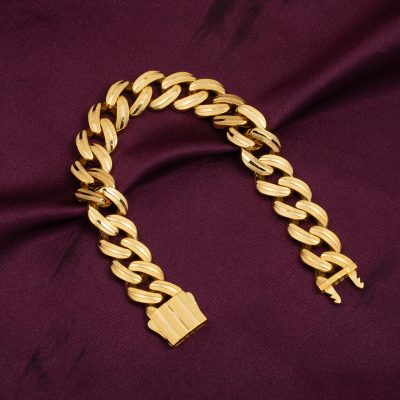 Ajda Model Italian 14K Curb Bracelet - 14K - 21.22g - EZ Gold