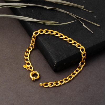 Curb Zincir Spor Women's Gold Bracelet - 14K - 4.65g - EZ Gold