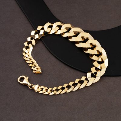 14 Ayar Süzme Gurmet Sarı Altın Bileklik - 14K - 13.86g - EZ Gold
