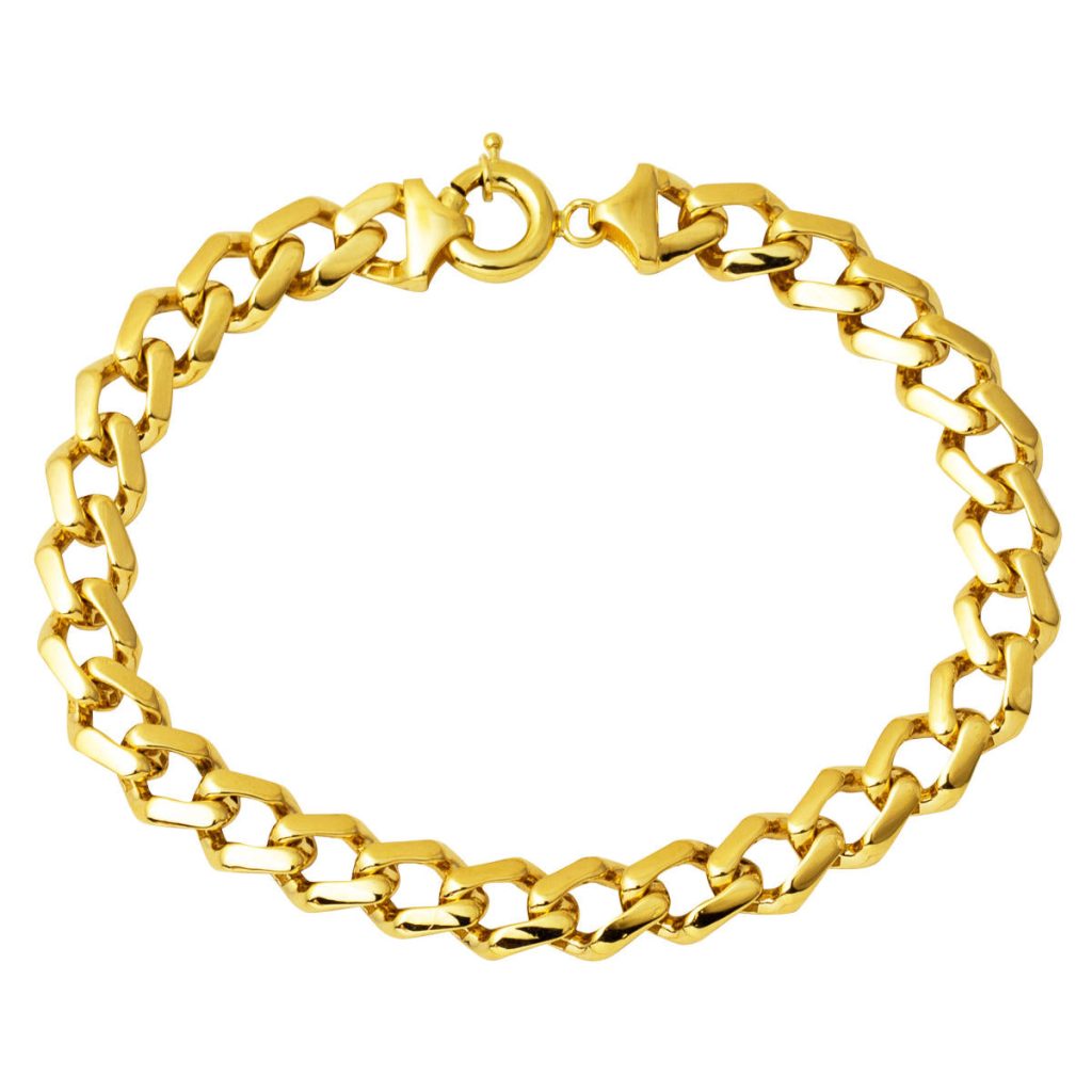 14 Carats Gourmette Or Bracelet