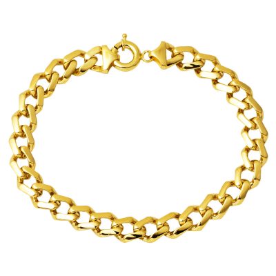 14 Carats Gourmette Or Bracelet