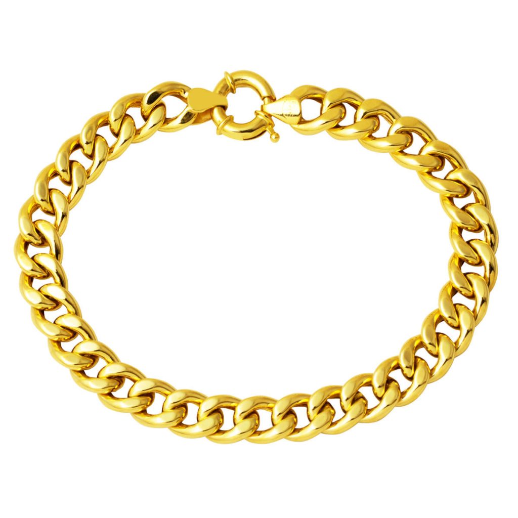 Gourmette 14 Carats Or Bracelet