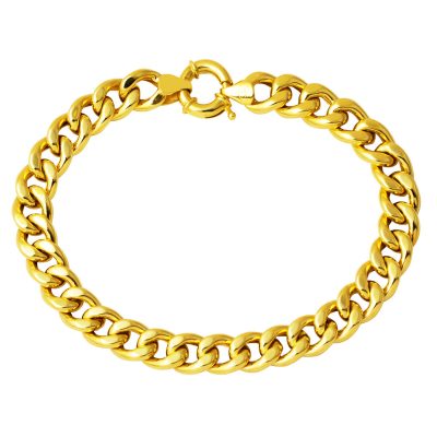 Gourmette 14 Carats Or Bracelet