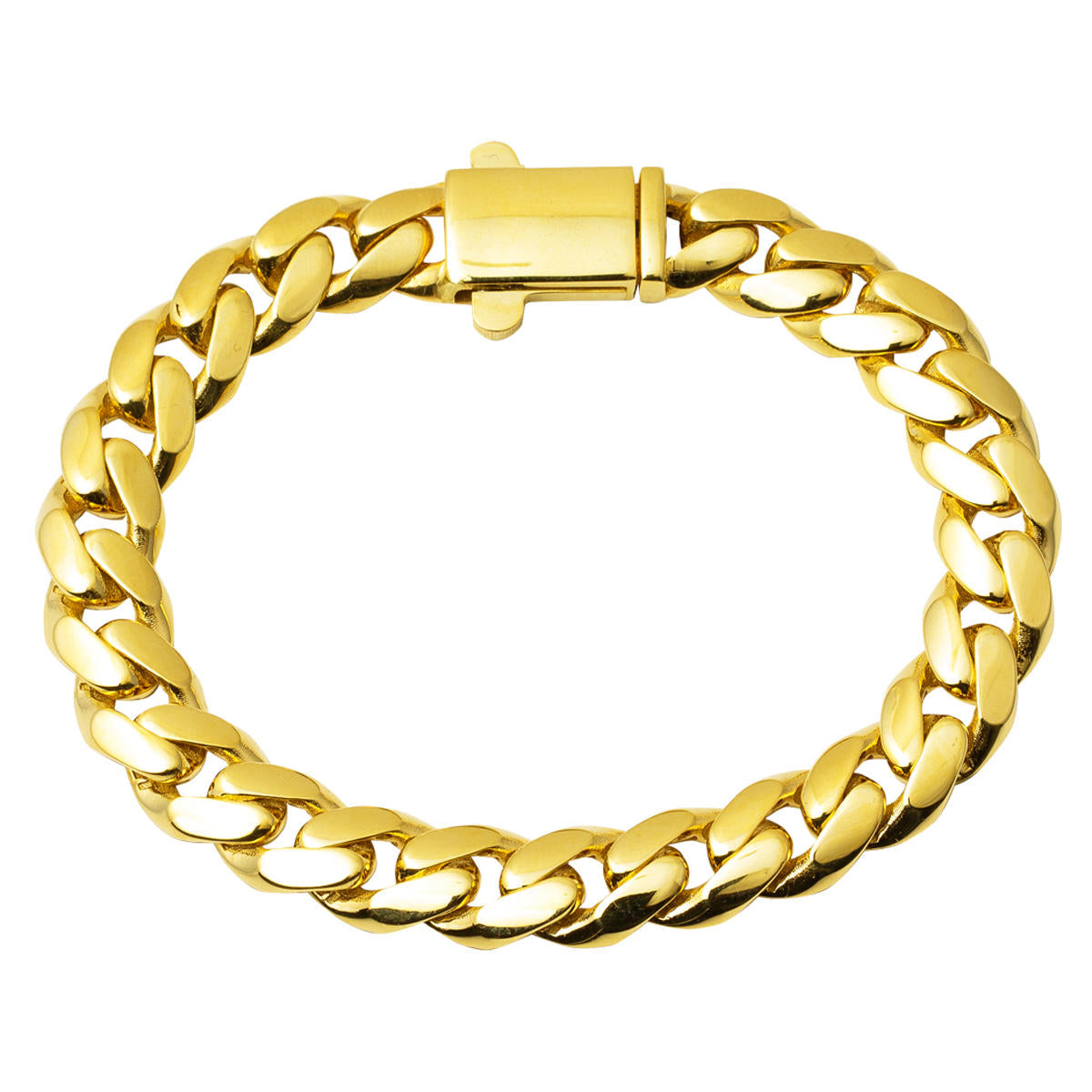 14 Karat Gold Curb Chain Bracelet