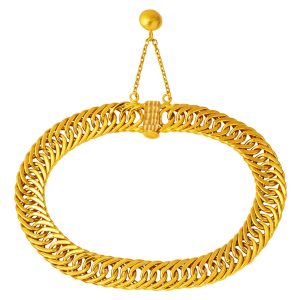 Gourmette 14 Carats Or Bracelet