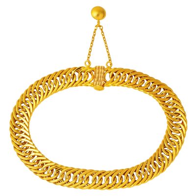 Gourmette 14 Carats Or Bracelet