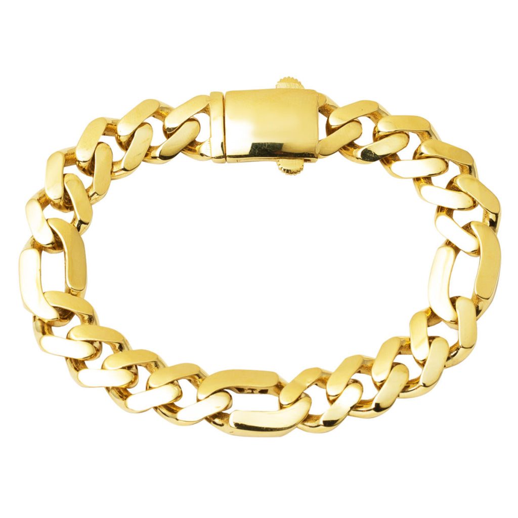 14 Karat Curb Gold Bracelet
