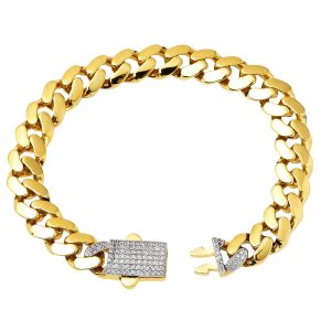 Gourmette Chaine 14 Carats Or Bracelet
