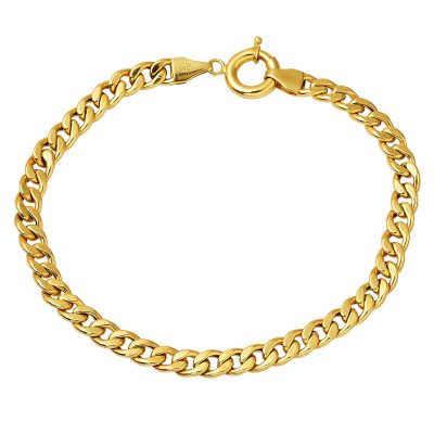 Gourmette 14 Carats Or Chaine Bracelet