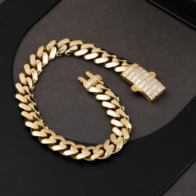 14 Ayar Baget Gurmet Altın Bileklik - 14K - 12.48g - EZ Gold