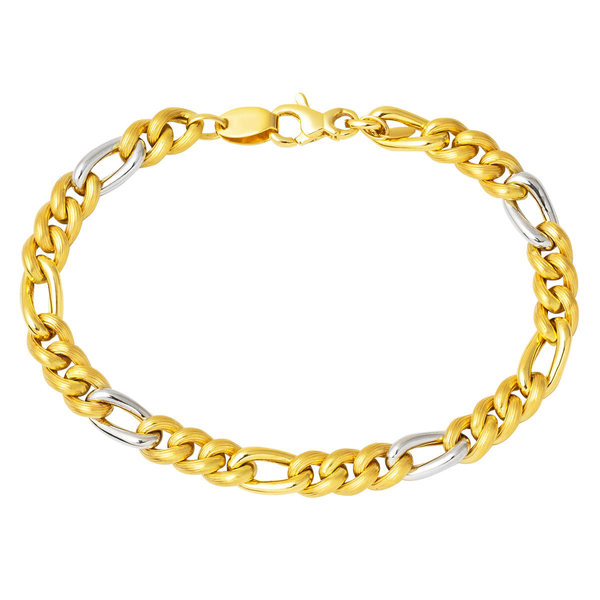 14 Karat Gold Curb Chain Bracelet