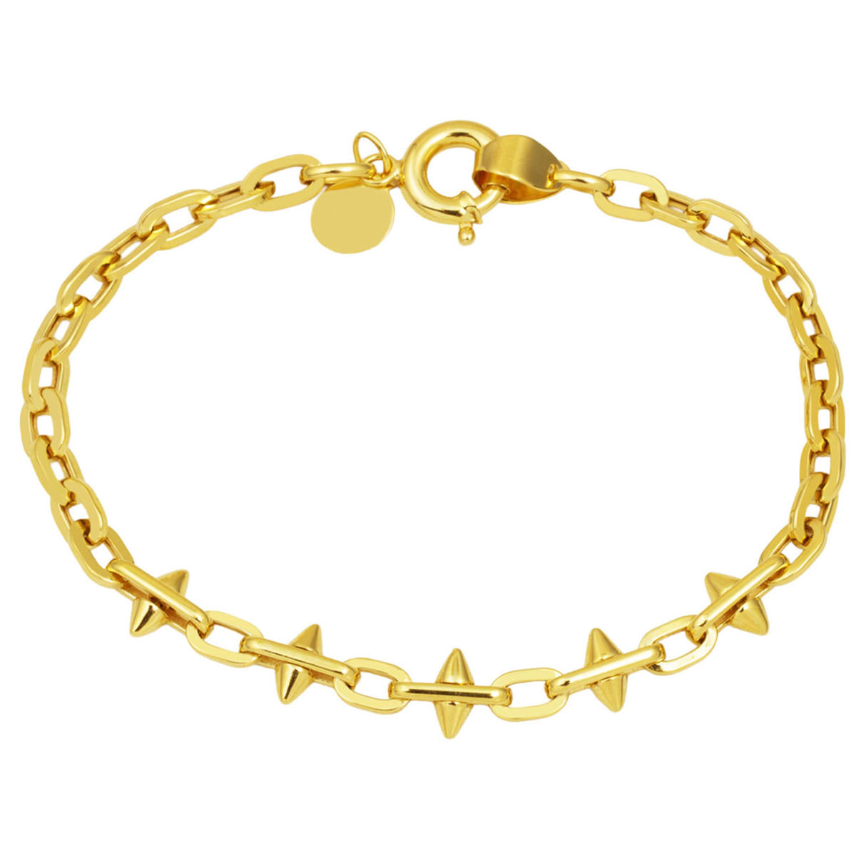 Tiffany Spiked Plain Gold Bracelet