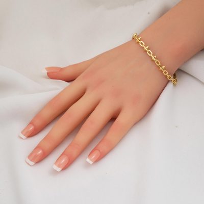 Tiffany Spiked Plain Gold Bracelet - 14K - 4.58g - EZ Gold