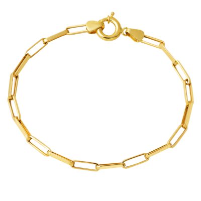 4 mm. 14K Gold Ataç Zincir Bracelet