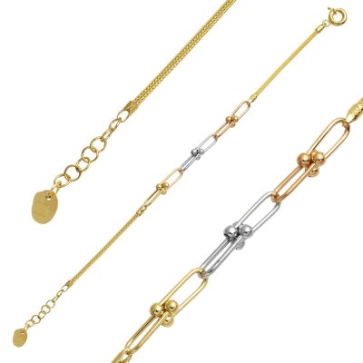 Tiffany Topçuk Zincir Gold Bracelet