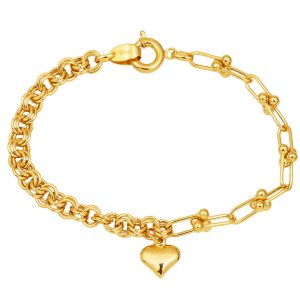 Heart Drop Tiffany Gold Bracelet