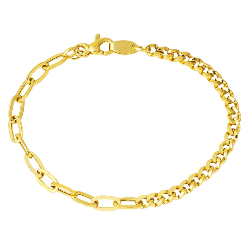 14 Carats Or Tiffany Chaine Bracelet
