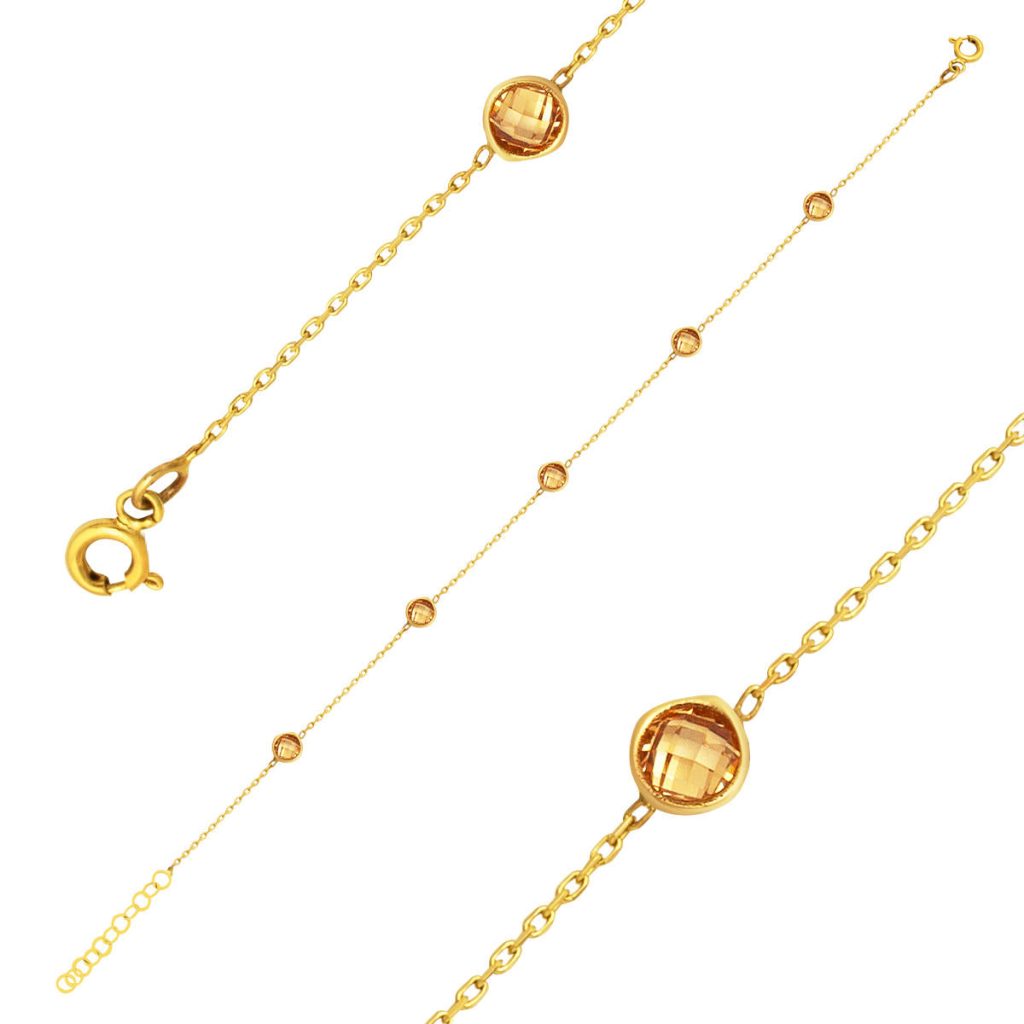14 Karat Gold Kahve Tiffany Bracelet