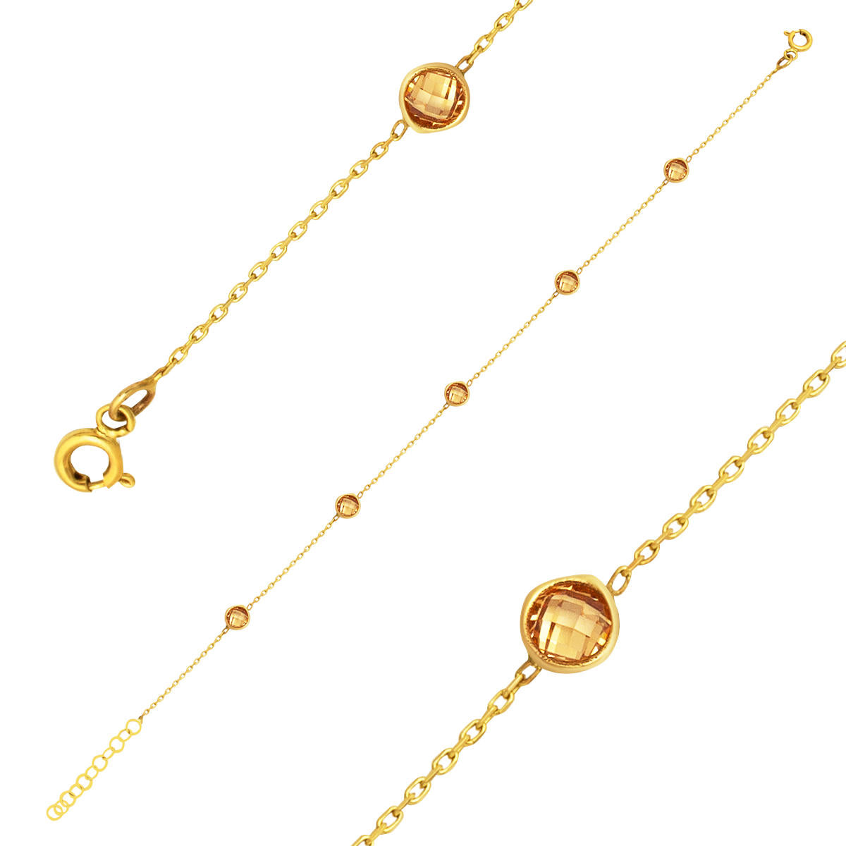 14 Karat Gold Kahve Tiffany Bracelet