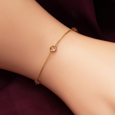 14 Ayar Altın Kahve Tiffany Bileklik - 14K - 1.74g - EZ Gold