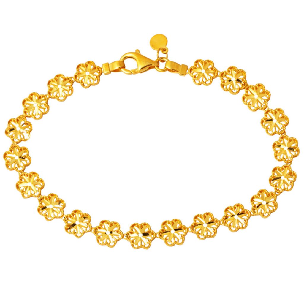 Papatya Model 22 Carats Jaune Or Bracelet