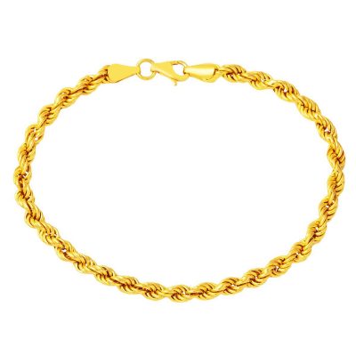 22K Gold Twisted Zincir Bracelet