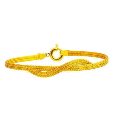 Woven 22K Gold Bracelet