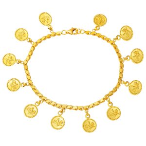 Tughra 22 Karat Gold Pandora Bracelet