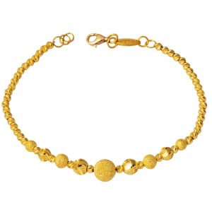 Ball Beaded 22 Karat Gold Bracelet