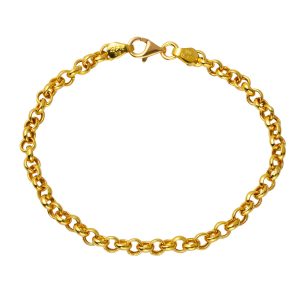Bead Hoop 22 Karat Gold Bracelet