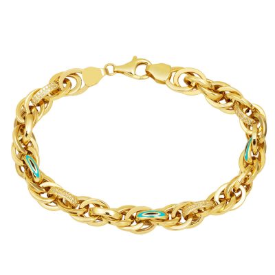 Gözlü Hallow 14 Carats Spor Or Bracelet fin