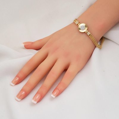 Dolunay Işıltısı 14K Gold Bracelet - 14K - 9.06g - EZ Gold