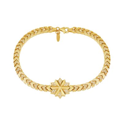 Değirmen 14K Gold Italian Bracelet