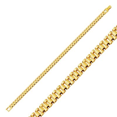 14K Gold Modern Design Rolex Bracelet