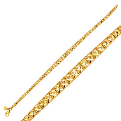 Princess Plain Gold Bracelet