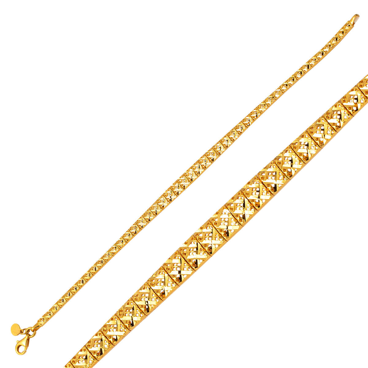 Princess Plain Gold Bracelet