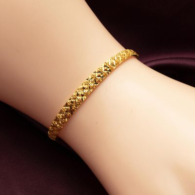Princess Plain Gold Bracelet - 14K - 6.39g - EZ Gold