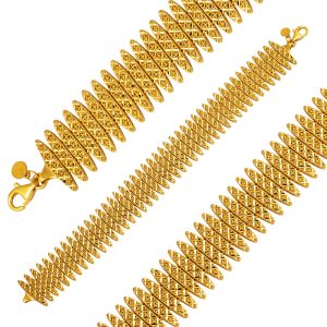 Mesh Wovenlü 14 Karat Gold Bracelet