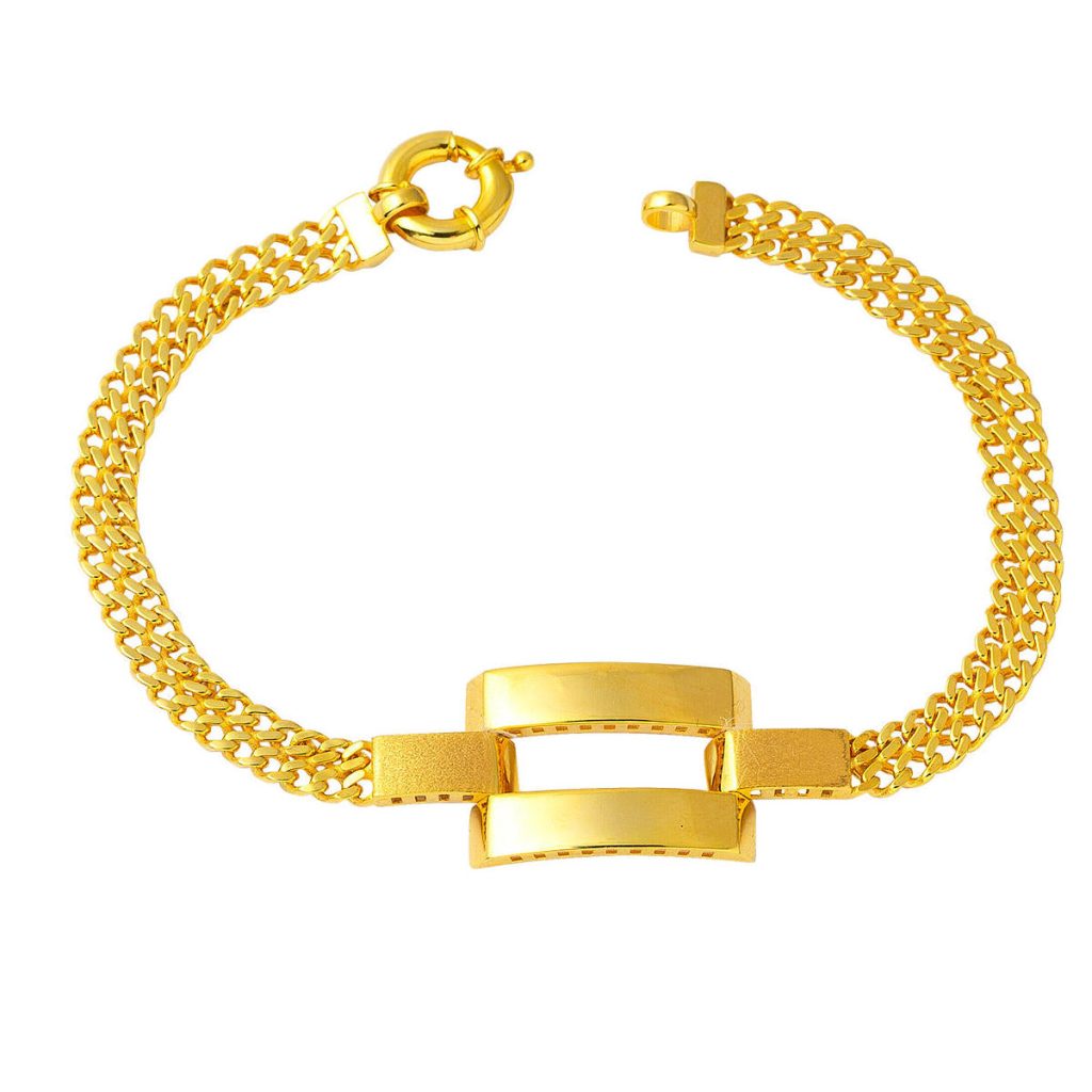 Kaburga Braided Chain Gold Bracelet