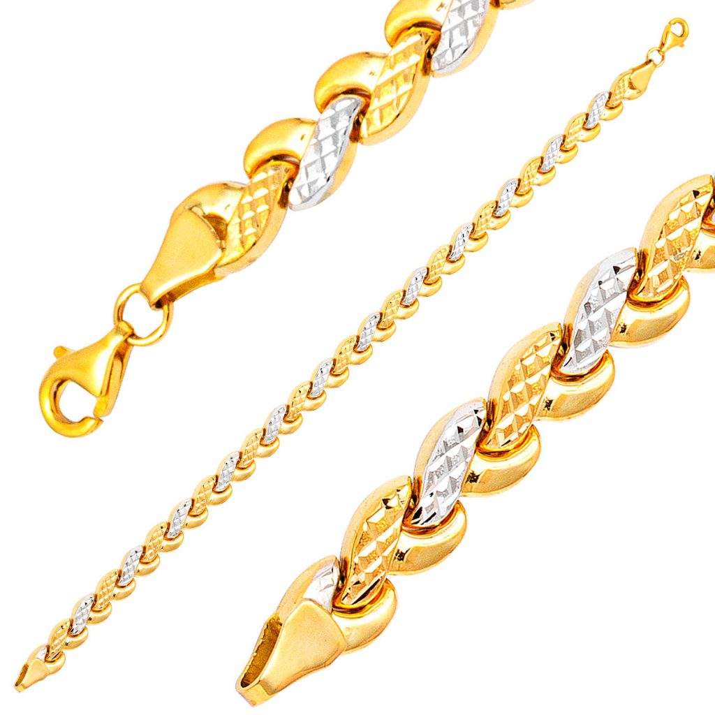 sans Pierre 14 Carats Or Bracelet