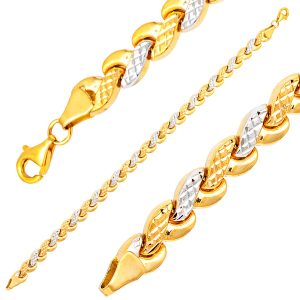 Plain 14 Karat Gold Bracelet